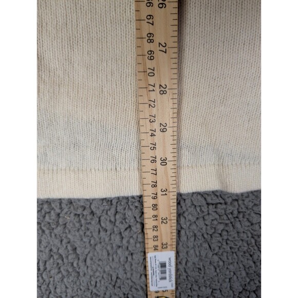 Vintage Priscilla Lambswool Sweater Size XL Cream With Sequin Angora 80's Beaded - Picture 15 of 16